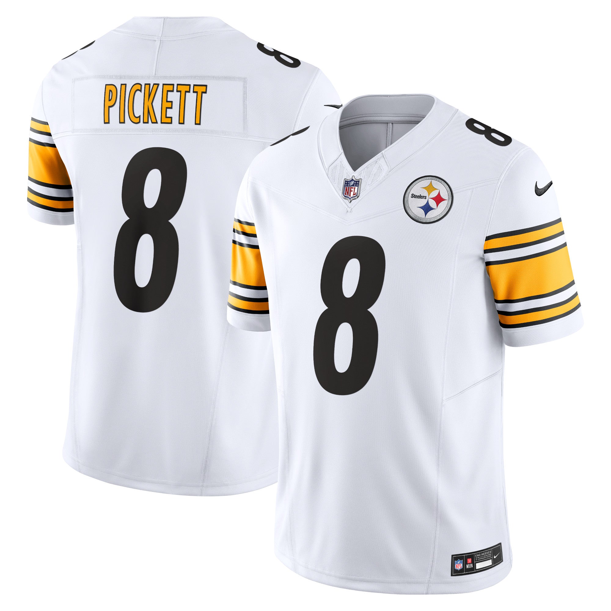 Kenny Pickett Pittsburgh Steelers Nike Vapor F.U.S.E. Limited Jersey - Black/White - Image 6