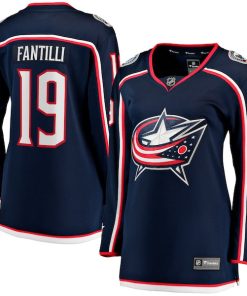 Adam Fantilli Columbus Blue Jackets  Women's Home Premier Breakaway Player Jersey - Navy