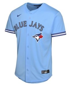 Alternative view of Andr¨¦s Gim¨¦nez Toronto Blue Jays Nike Youth Alternate Game Player Jersey - Powder Blue
