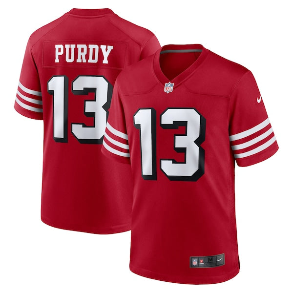 Brock Purdy San Francisco 49ers Nike Alternate Game Player Jersey - Scarlet - Image 2