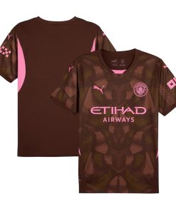 Manchester City Puma 2024/25 Replica Short Sleeve Goalkeeper Jersey - Brown