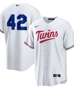 Minnesota Twins Nike Home  2025 Jackie Robinson Day Replica Jersey - White