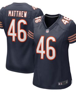 Christian Matthew Chicago Bears Nike Women's  Game Jersey -  Navy