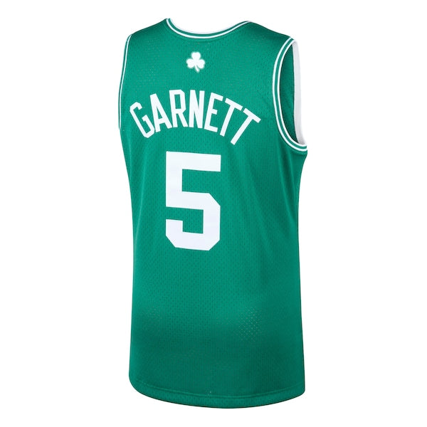 Kevin Garnett Boston Celtics 2001/02 Hardwood Classics Swingman Jersey - Kelly Green - Image 3