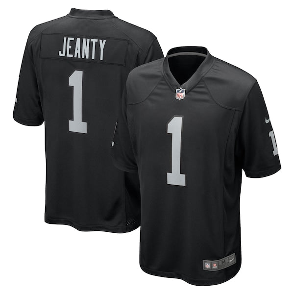 Ashton Jeanty Las Vegas Raiders Nike Youth 2025 NFL Draft First Round Pick Team Game Jersey - Black