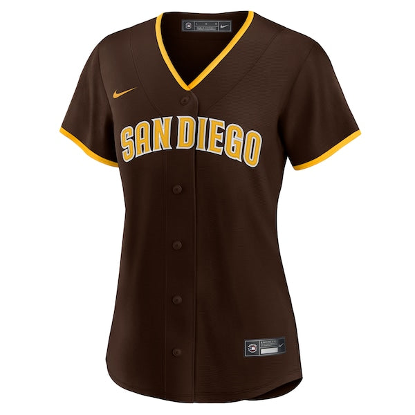 Manny Machado San Diego Padres Nike Women's Road Replica Player Jersey - Brown - Image 2
