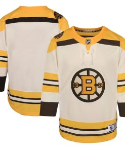 Boston Bruins Youth 100th Anniversary Premier Jersey - Cream