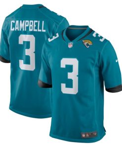 Tyson Campbell Jacksonville Jaguars Nike Team Game Jersey -  Teal