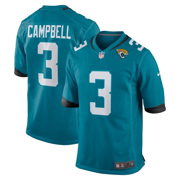 Tyson Campbell Jacksonville Jaguars Nike Team Game Jersey - Teal