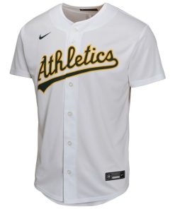 Alternative view of Zack Gelof Oakland Athletics Nike Youth Home Game Player Jersey - Gray