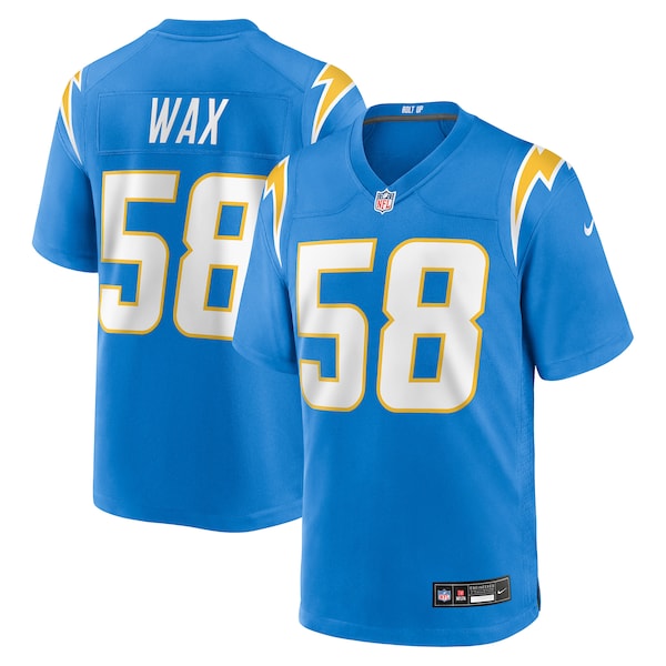 Marlowe Wax Los Angeles Chargers Nike Team Game Jersey - Powder Blue