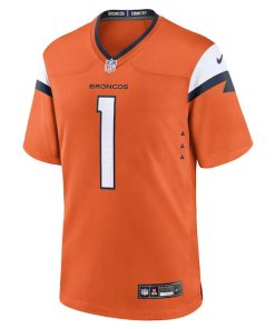 Alternative view of Evan Engram Denver Broncos Nike Team Game Jersey -  Orange
