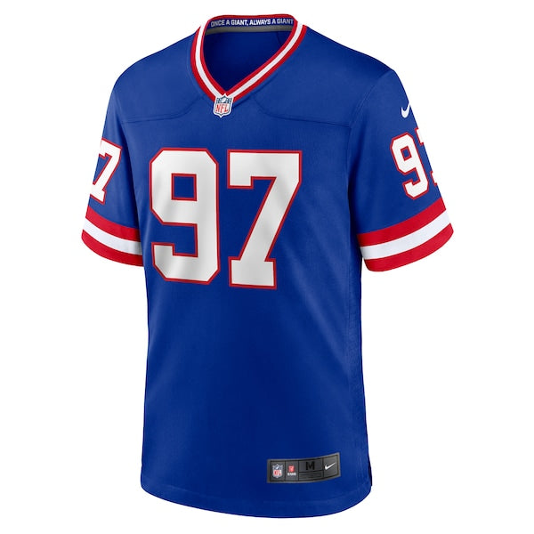 Dexter Lawrence II New York Giants Nike Classic Game Player Jersey - Royal - Image 4
