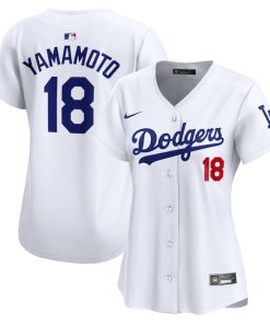Yoshinobu Yamamoto Los Angeles Dodgers Nike Women's Home Limited Player Jersey - White