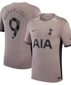 Richarlison Tottenham Hotspur Nike Youth 2023/24 Third Stadium Replica Player Jersey?¨C Tan