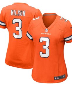 Russell Wilson Denver Broncos Nike Women's Player Game Jersey - Orange