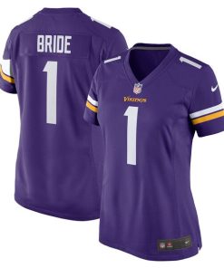 Number 1 Bride Minnesota Vikings Nike Women's Game Jersey - Purple