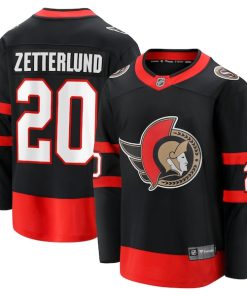 Fabian Zetterlund Ottawa Senators  Home Breakaway Jersey - Black