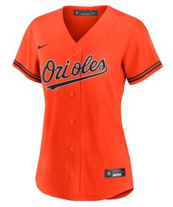 Alternative view of Gunnar Henderson Baltimore Orioles Nike Women's Alternate 2 Replica Jersey - Orange