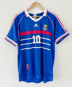 Alternative view of France ZIDANE 1998 World Cup Home Retro Jersey - Blue