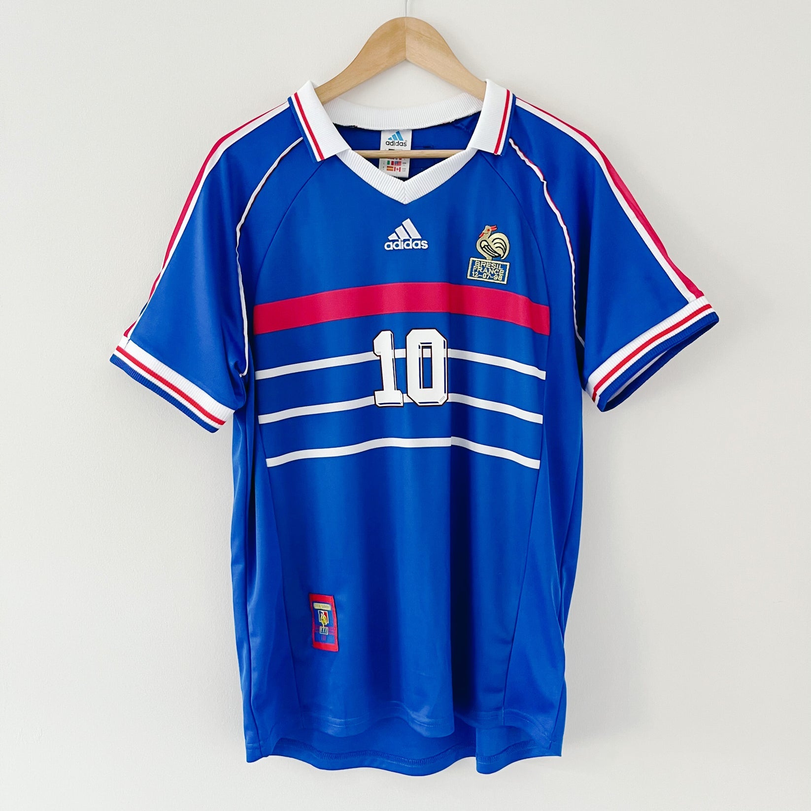 France ZIDANE 1998 World Cup Home Retro Jersey - Blue - Image 2