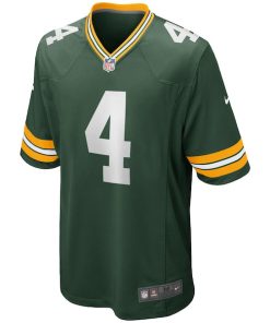 Alternative view of Men's Green Bay Packers Brett Favre Nike Green Game Retired Player Jersey