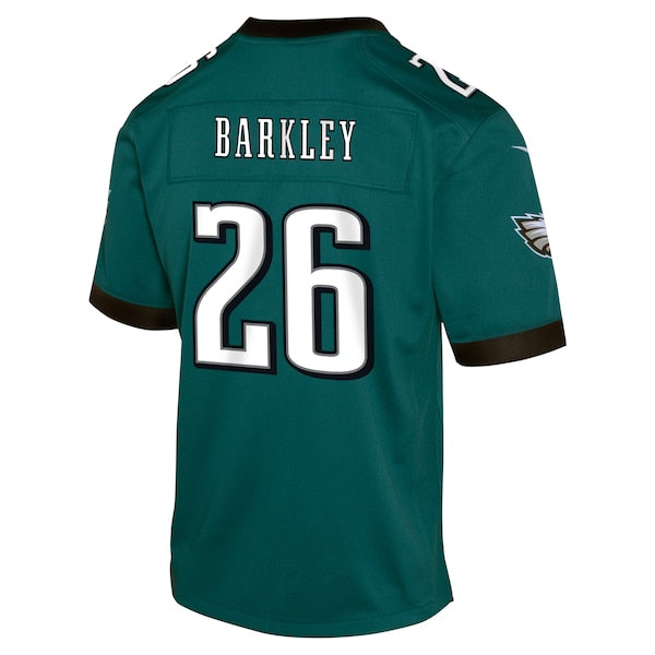 Saquon Barkley Philadelphia Eagles Nike Youth Team Player Game Jersey - Midnight Green - Image 3
