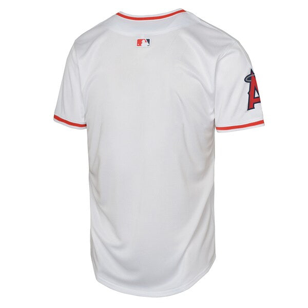 Los Angeles Angels Nike Youth Home Limited Baseball Jersey - White - Image 4