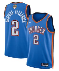 Shai Gilgeous-Alexander Oklahoma City Thunder Nike Unisex 2025 NBA Finals Swingman Jersey - Icon Edition - Blue