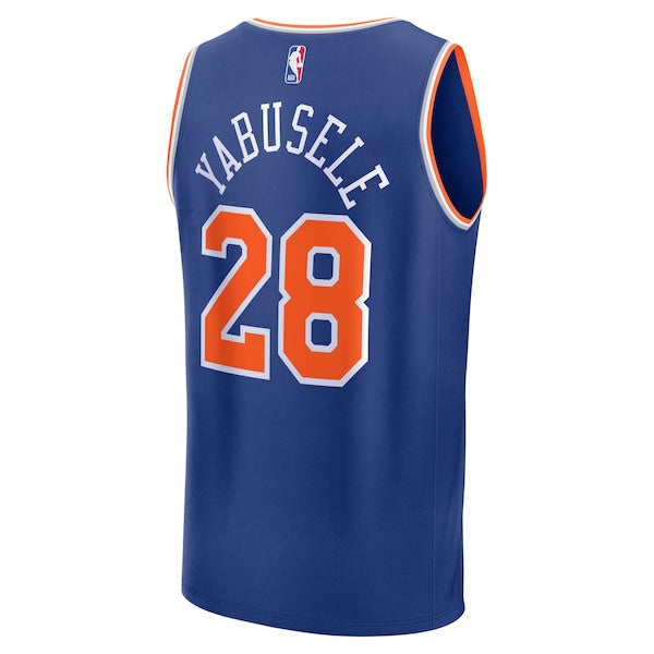 Guerschon Yabusele New York Knicks Fast Break Replica Player Jersey - Icon Edition - Blue - Image 3