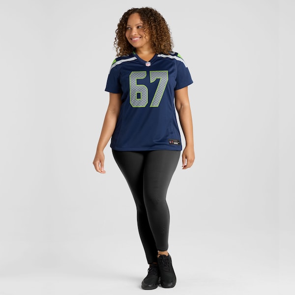 Charles Cross Seattle Seahawks Nike Women's Team Game Jersey - College Navy - Image 6