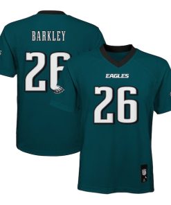 Saquon Barkley Philadelphia Eagles Youth Replica Player Jersey - Midnight Green