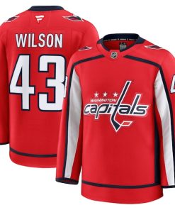 Tom Wilson Washington Capitals  Home Premium Jersey - Red/Black