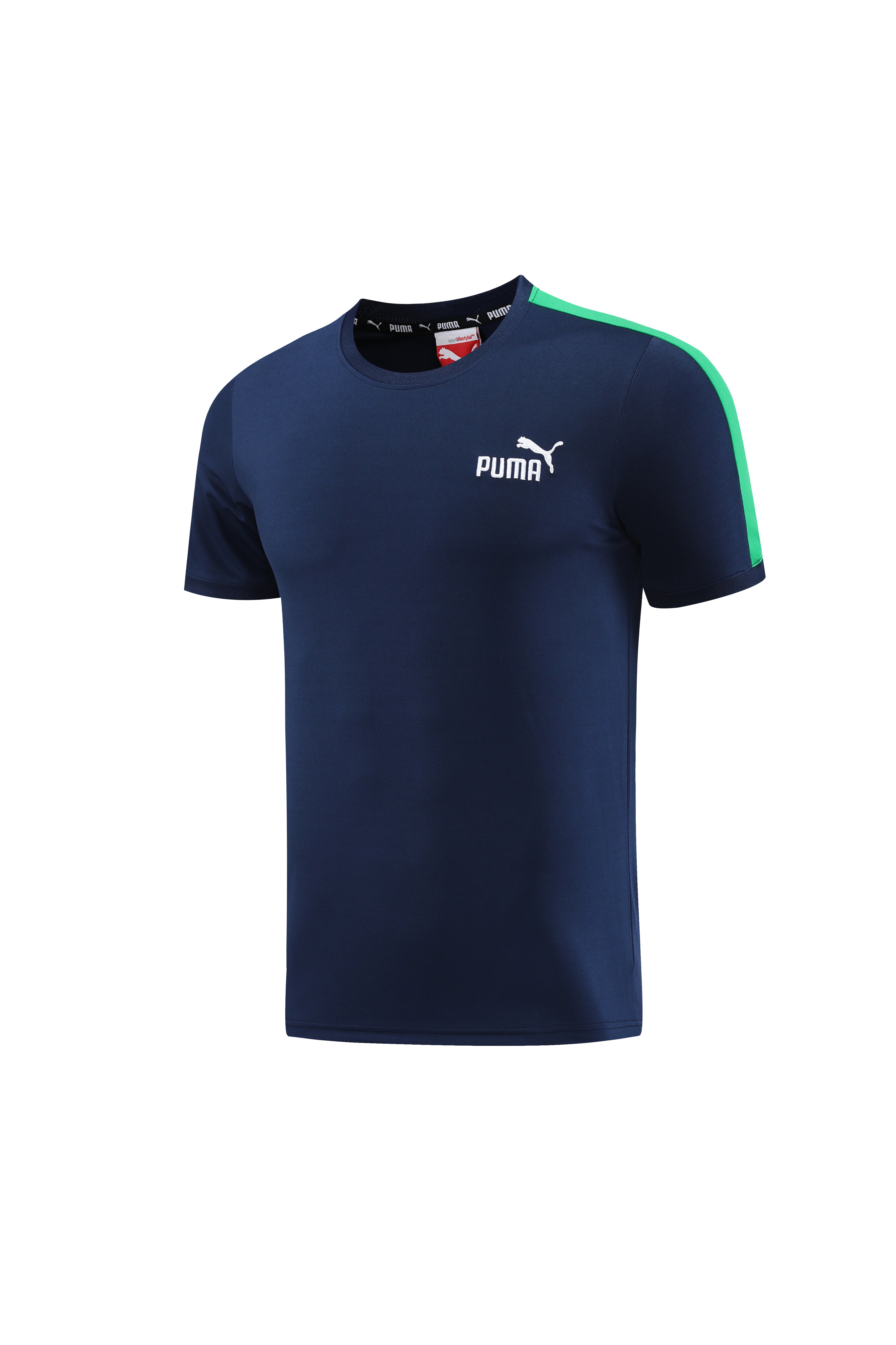 Puma Short Sleeve Training Jersey Set-PD01- Dark Blue - Image 3