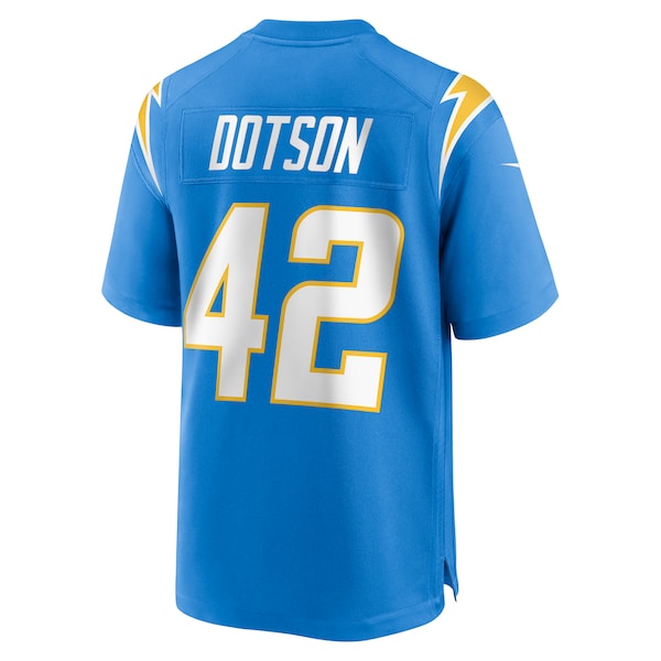 Elijah Dotson Los Angeles Chargers Nike Team Game Jersey - Powder Blue - Image 3