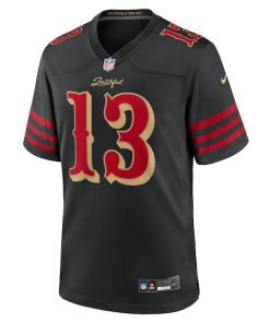 Alternative view of Brock Purdy San Francisco 49ers Nike 2025 Rivalries Collection Game Jersey - Black