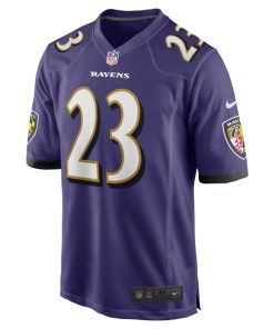 Alternative view of Trenton Simpson Baltimore Ravens Nike Team Game Jersey -  Purple
