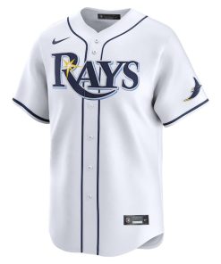 Alternative view of Taylor Walls Tampa Bay Rays Nike Home Limited Player Jersey - White