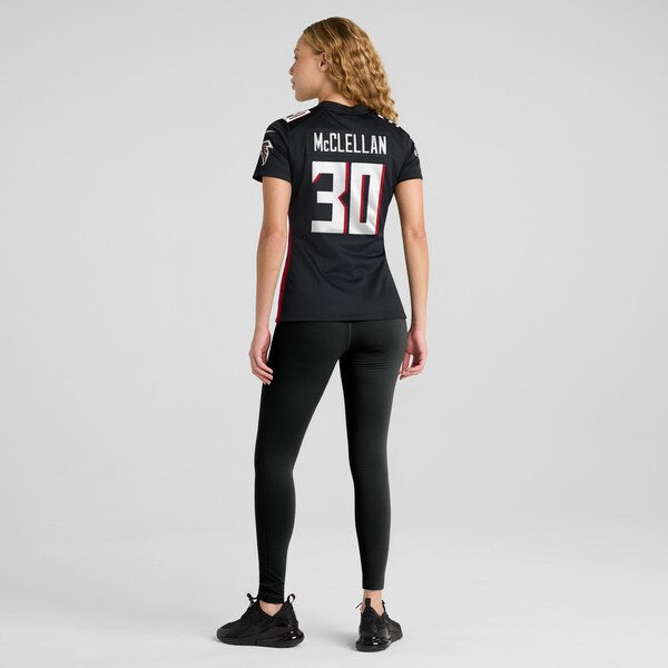Jase McClellan Atlanta Falcons Nike Women's Game Jersey - Black - Image 6