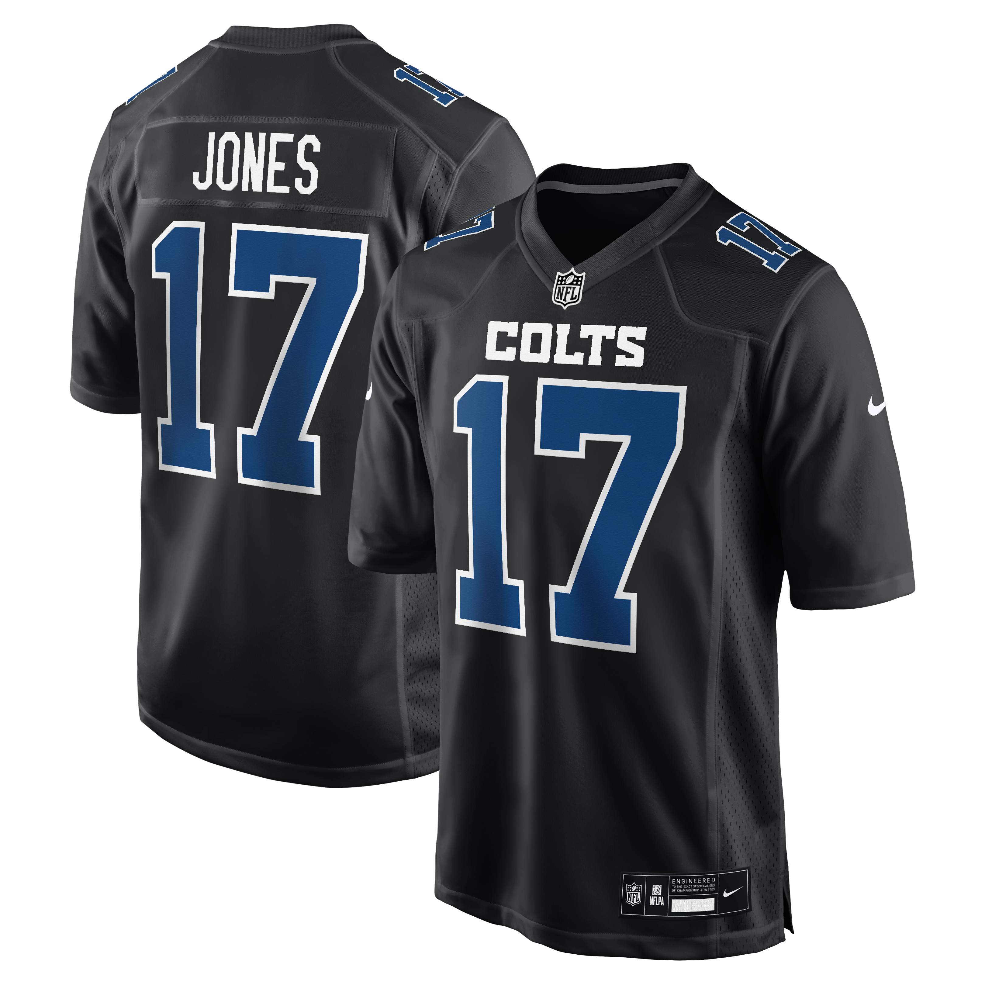 Daniel Jones Indianapolis Colts Nike Fashion Game Jersey - Tundra White/Black - Image 6