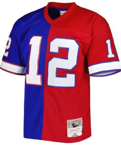 Alternative view of Jim Kelly Buffalo Bills 1990 Split Legacy Replica Jersey - Royal/Red