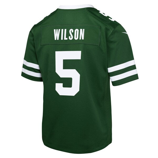 Garrett Wilson New York Jets Nike Youth Game Jersey - Legacy Green - Image 4