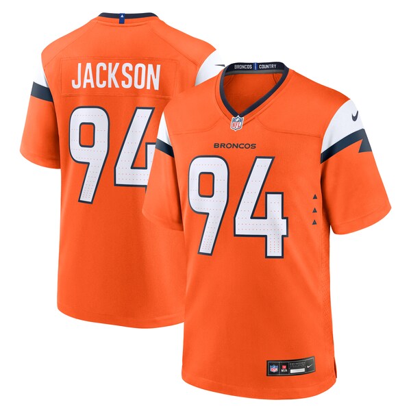 Jordan Jackson Denver Broncos Nike Team Game Jersey - Orange