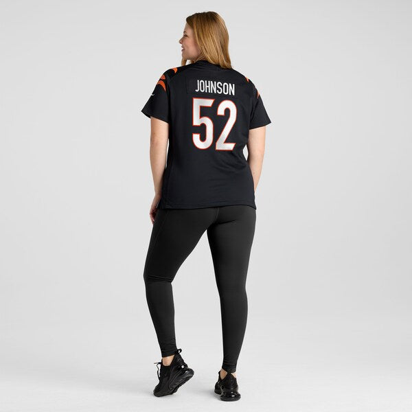 Cedric Johnson Cincinnati Bengals Nike Women's Game Jersey - Black - Image 7