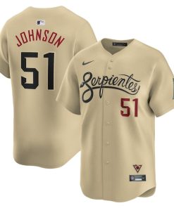 Randy Johnson Arizona Diamondbacks Nike City Connect Retired Player Jersey - Sand