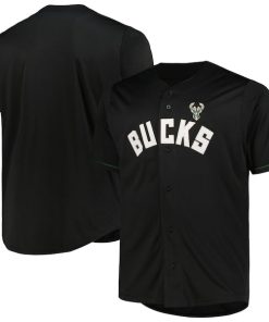 Milwaukee Bucks Profile Big & Tall Pop Jersey - Black