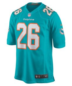 Alternative view of Marcus Maye Miami Dolphins Nike  Game Jersey -  Aqua