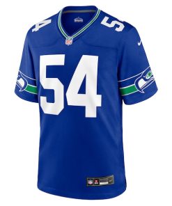 Alternative view of Bobby Wagner Seattle Seahawks Nike Throwback Player Game Jersey - Royal
