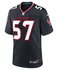 Alternative view of Blake Fisher Houston Texans Nike Team Game Jersey -  Navy