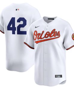Baltimore Orioles Nike 2024 Jackie Robinson Day Home Limited Jersey?¨C White